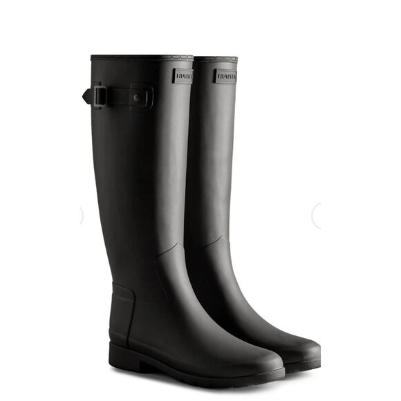 Hunter Refined Tall Waterproof Boots- Black - Picture 3 of 12